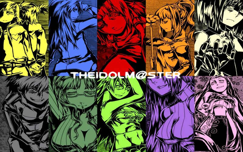 Anime Character Collage — Yellow