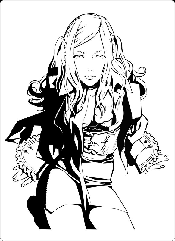 anime character coloring page