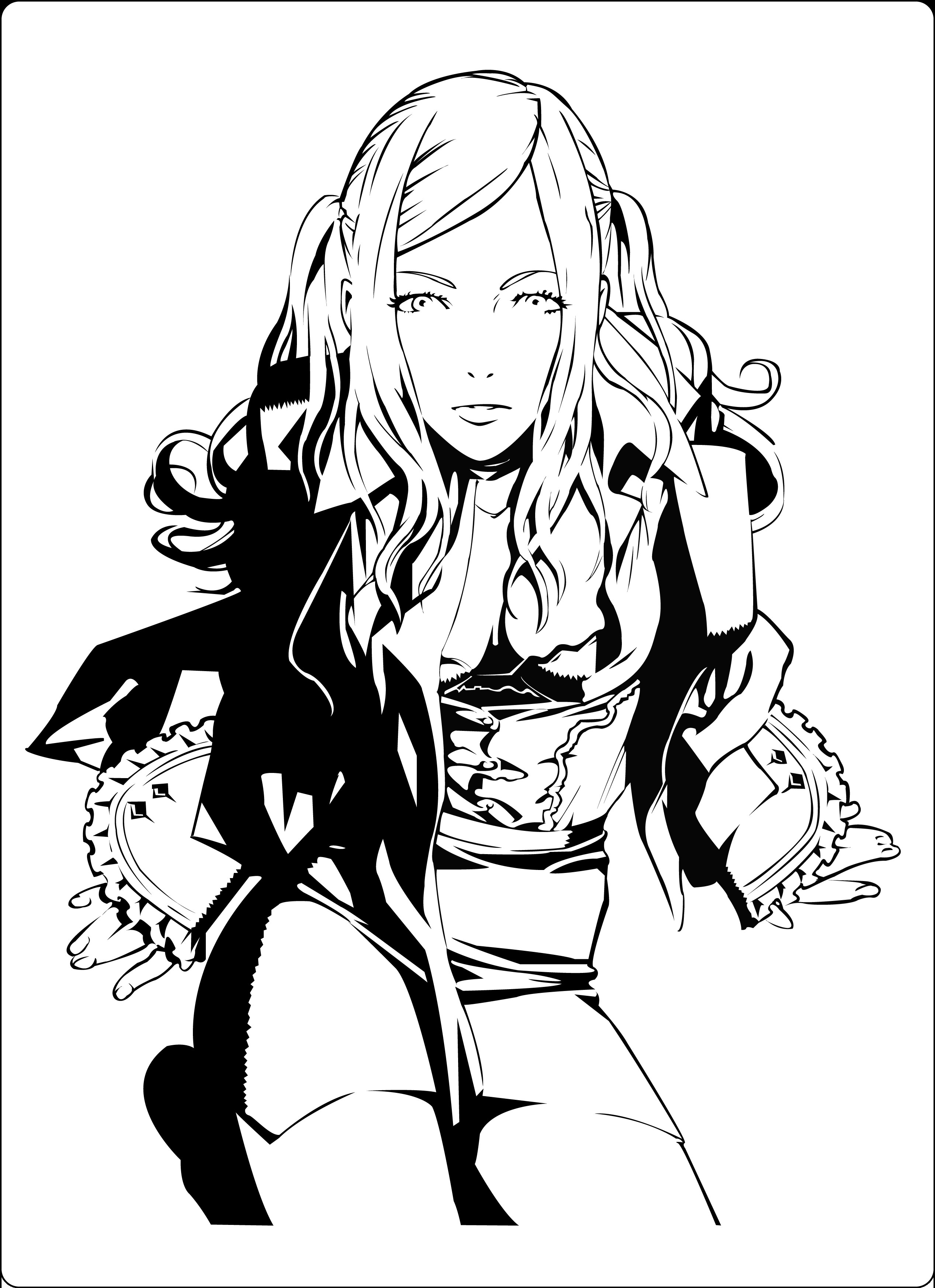 anime character coloring page
