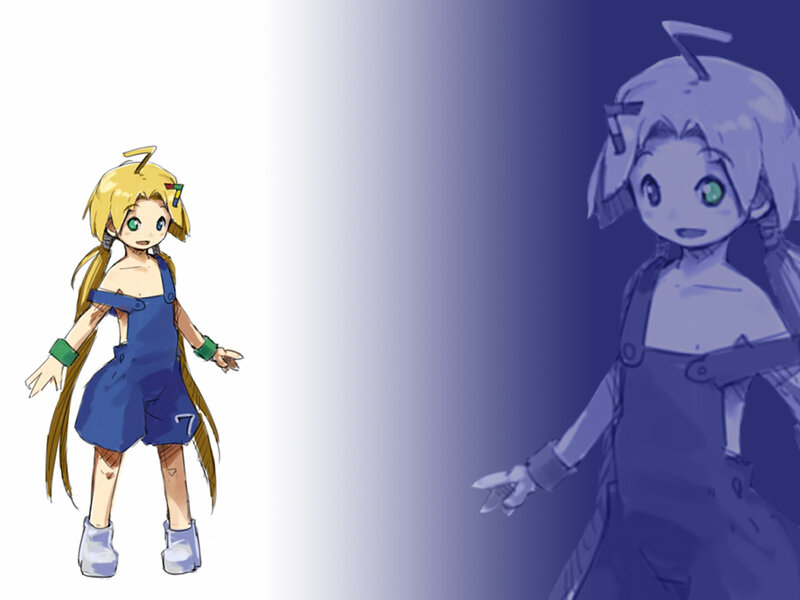Anime character concept art