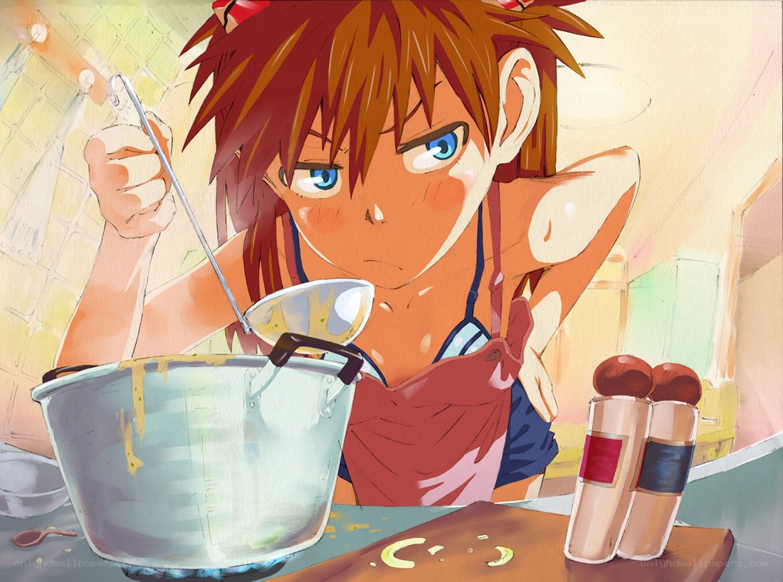 anime character cooking