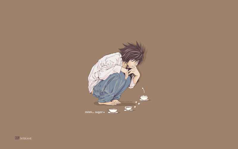 Anime Character Crouching — Brown