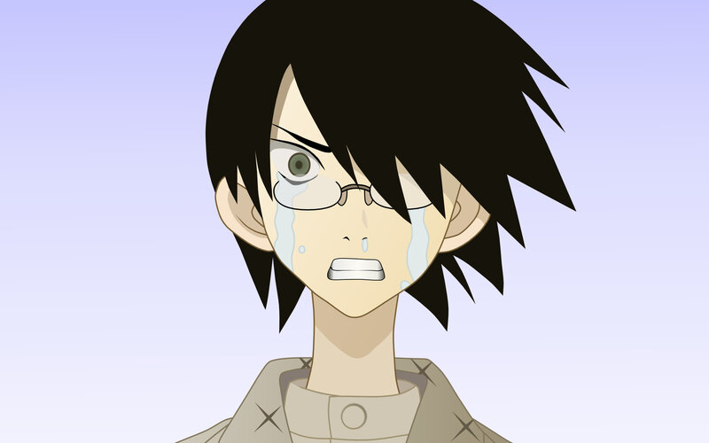 anime character crying