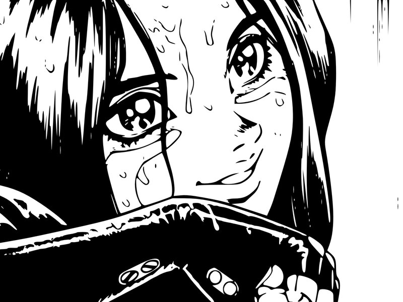 anime character crying