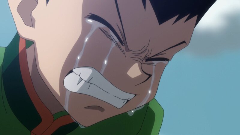 Anime Character Crying — Blue, Dramatic, Afternoon