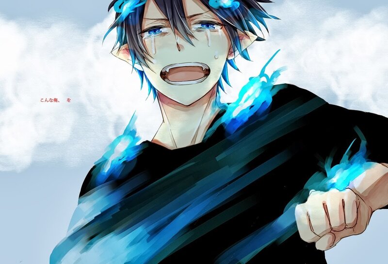 Anime Character Crying — Blue, Dramatic, Manga, Tears, Blue Energy