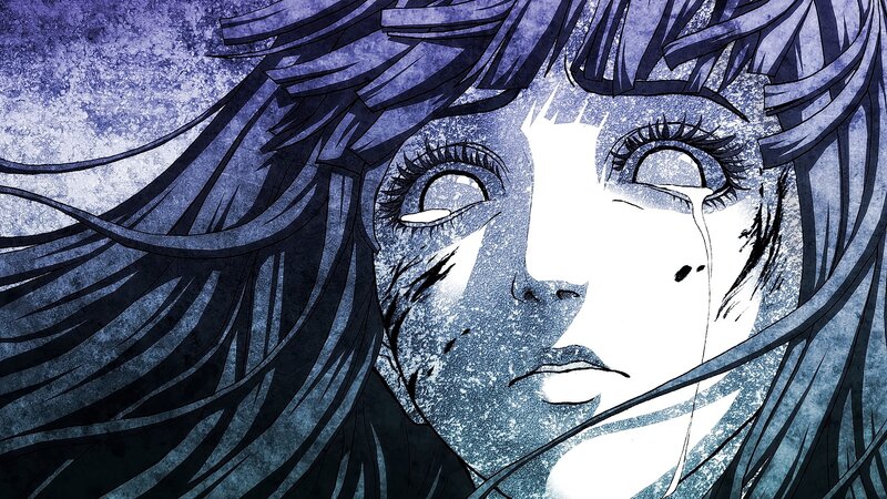 Anime Character Crying — Blue, Dramatic, Manga, Tears, Hair