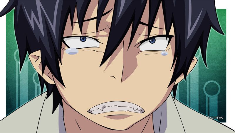 Anime Character Crying — Green