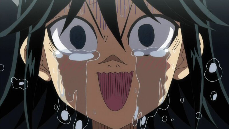 anime character crying intensely