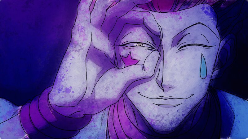 Anime Character Crying — Purple, Dramatic, Manga