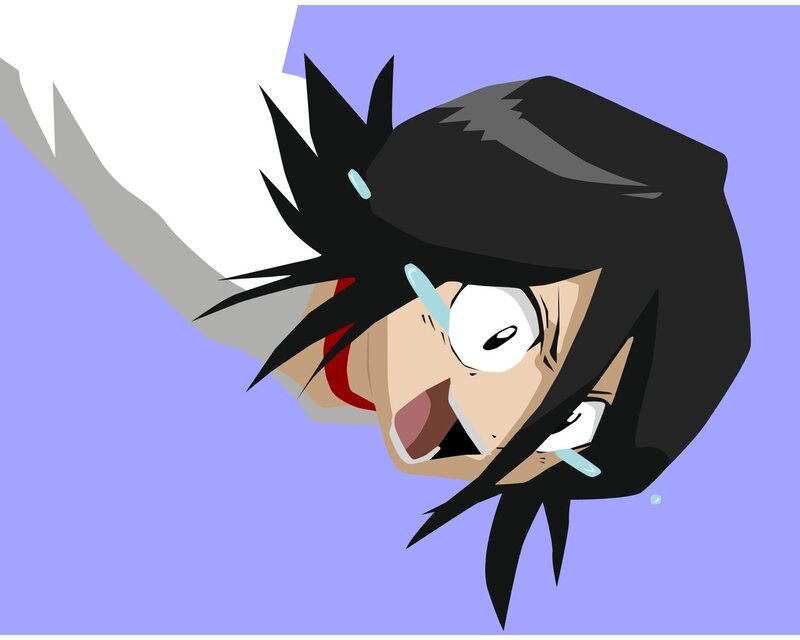 Anime Character Crying — Purple, Dramatic, Tears