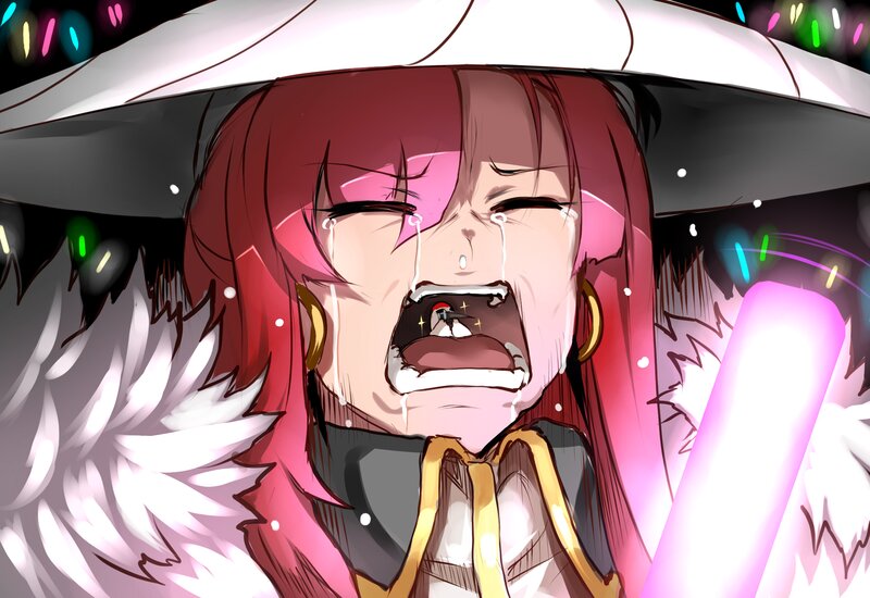 Anime Character Crying — Red, Dramatic