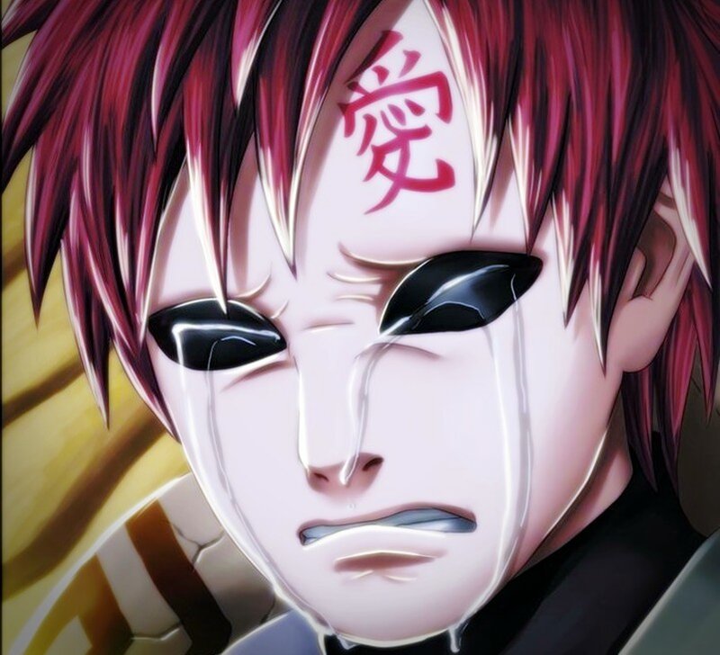 Anime Character Crying — Red