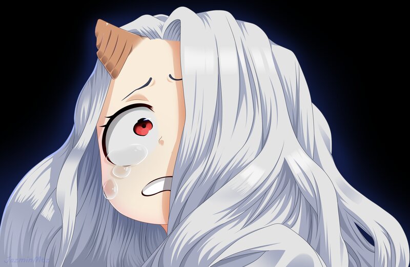 Anime Character Crying — White, Dramatic