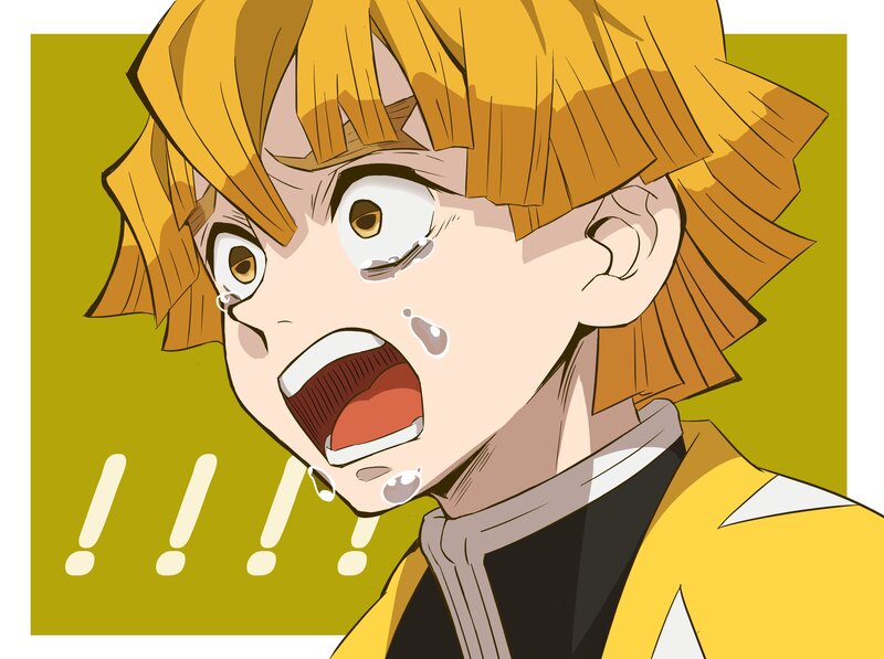 Anime Character Crying — Yellow, Dramatic