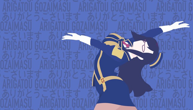 Anime Character Dancing — Blue, Playful