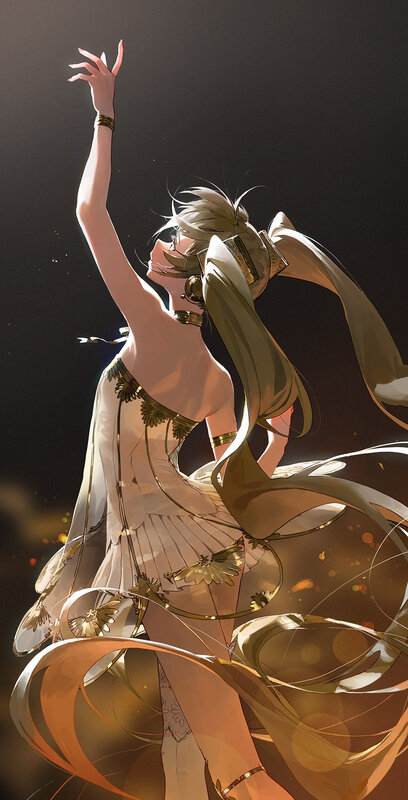 Anime Character Dancing — Gold