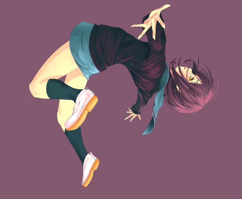 anime character dancing
