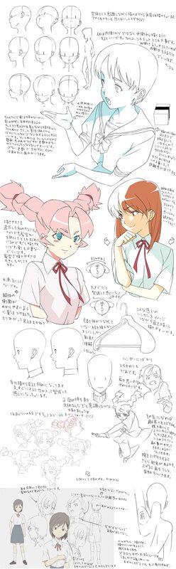 anime character design reference sheet