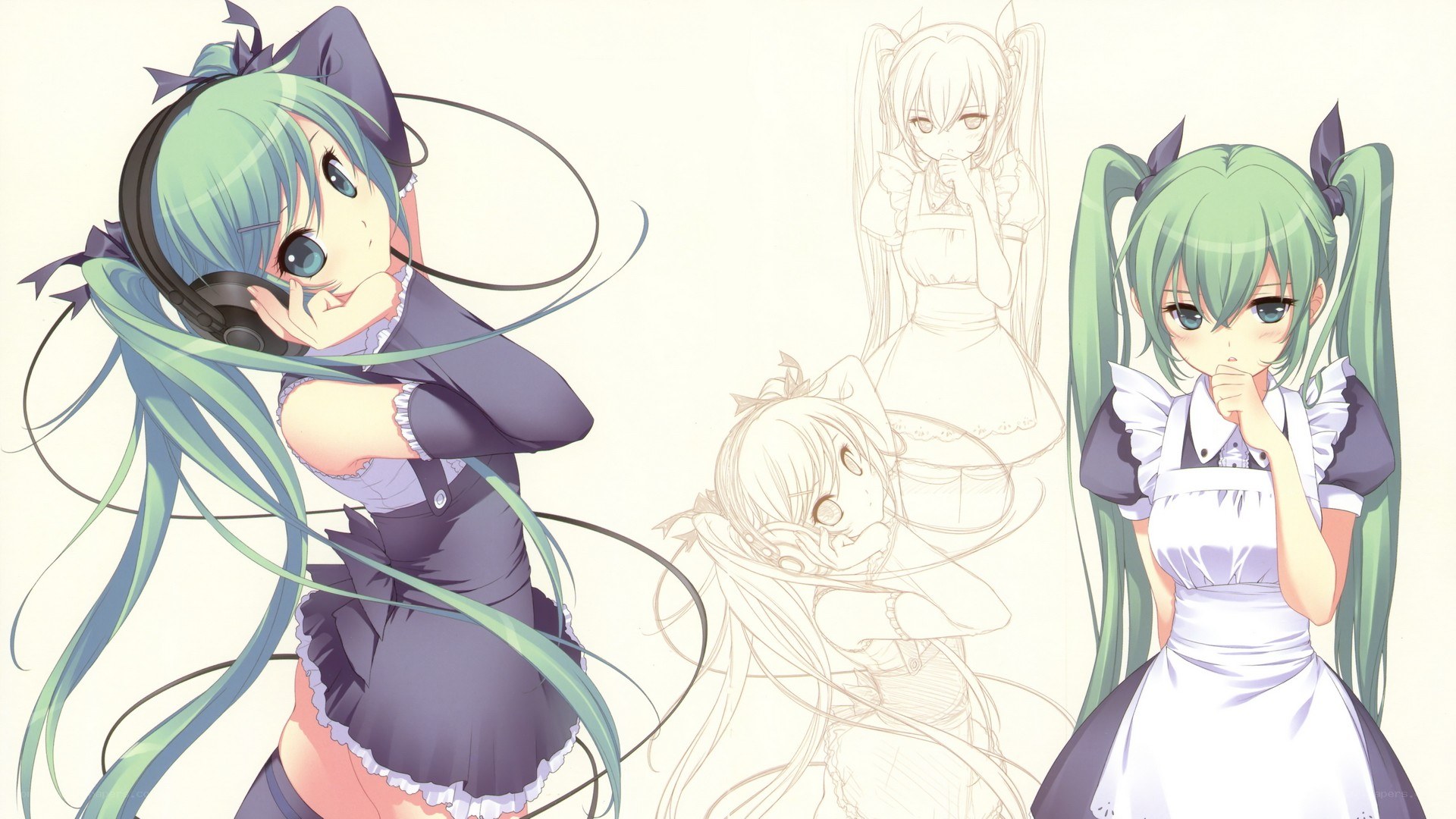 Anime character design sheet