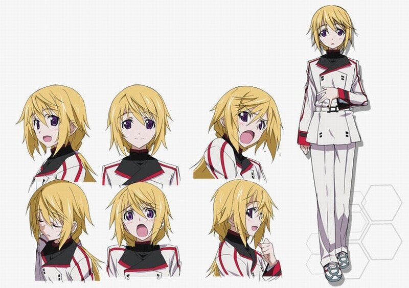 Anime Character Design Sheet — White, Neutral, Uniform