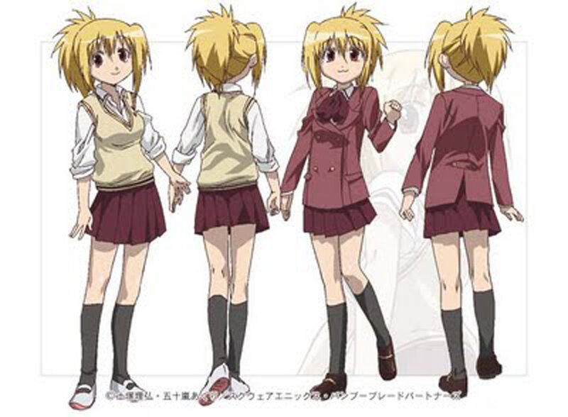 Anime Character Design Sheet — Yellow