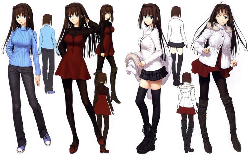 Anime Character Designs — Brown, Neutral