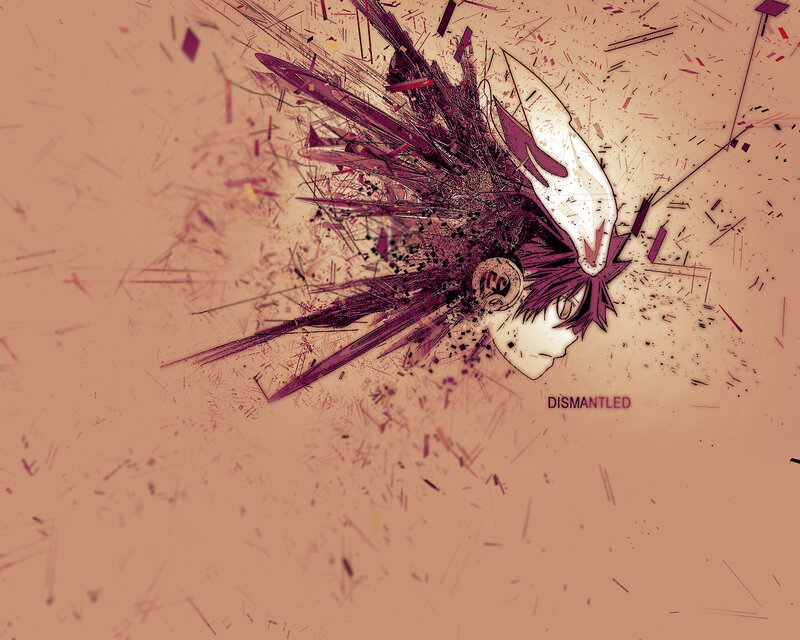 anime character disintegration