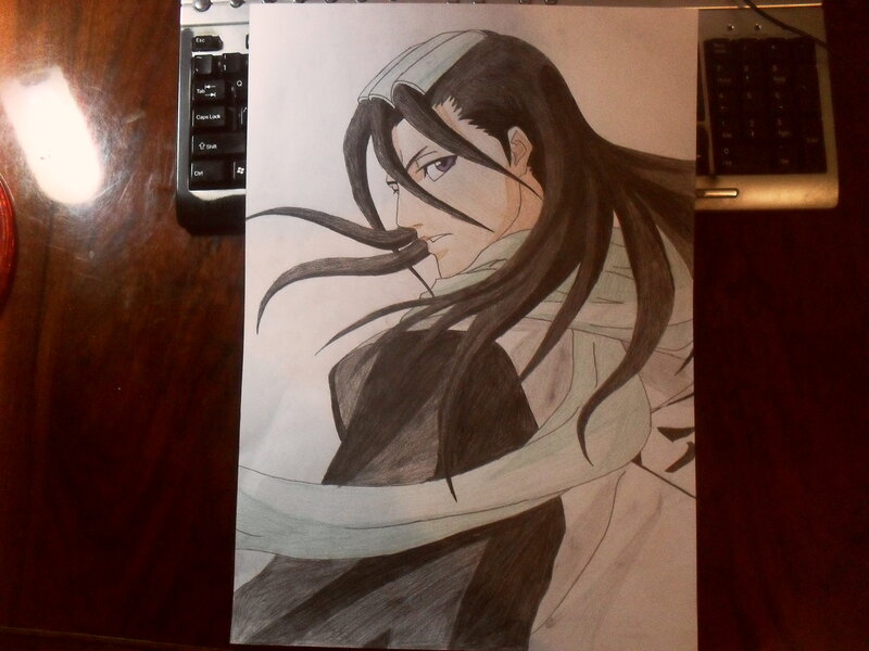Anime Character Drawing — Black, Serious, Manga