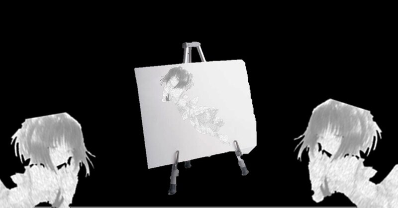 Anime Character Drawing — Black