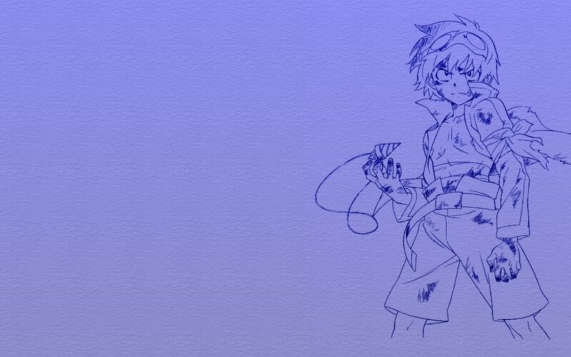 Anime Character Drawing — Blue, Dramatic