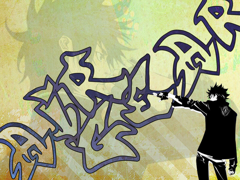 Anime Character Drawing Graffiti