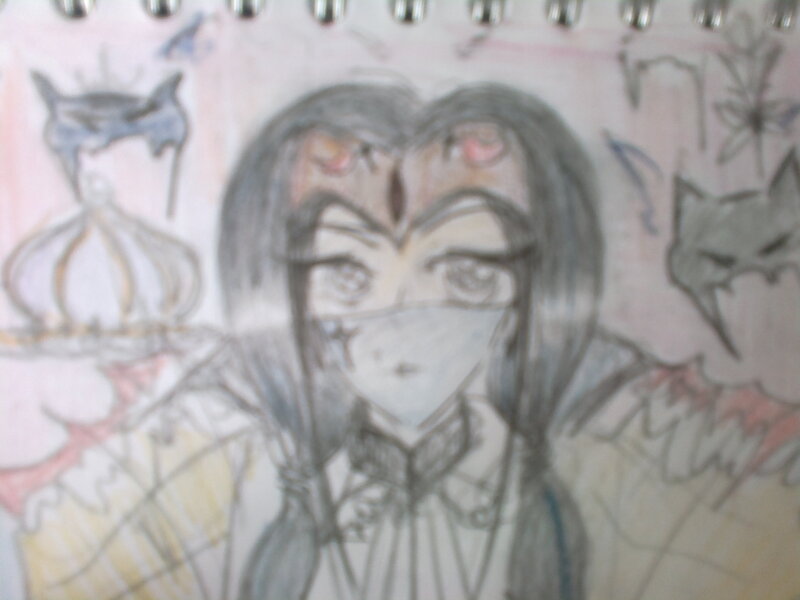 Anime Character Drawing — Gray