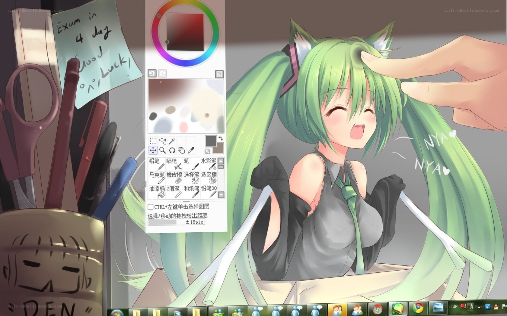 anime character drawing process
