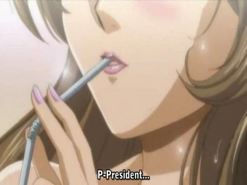 anime character drinking from straw