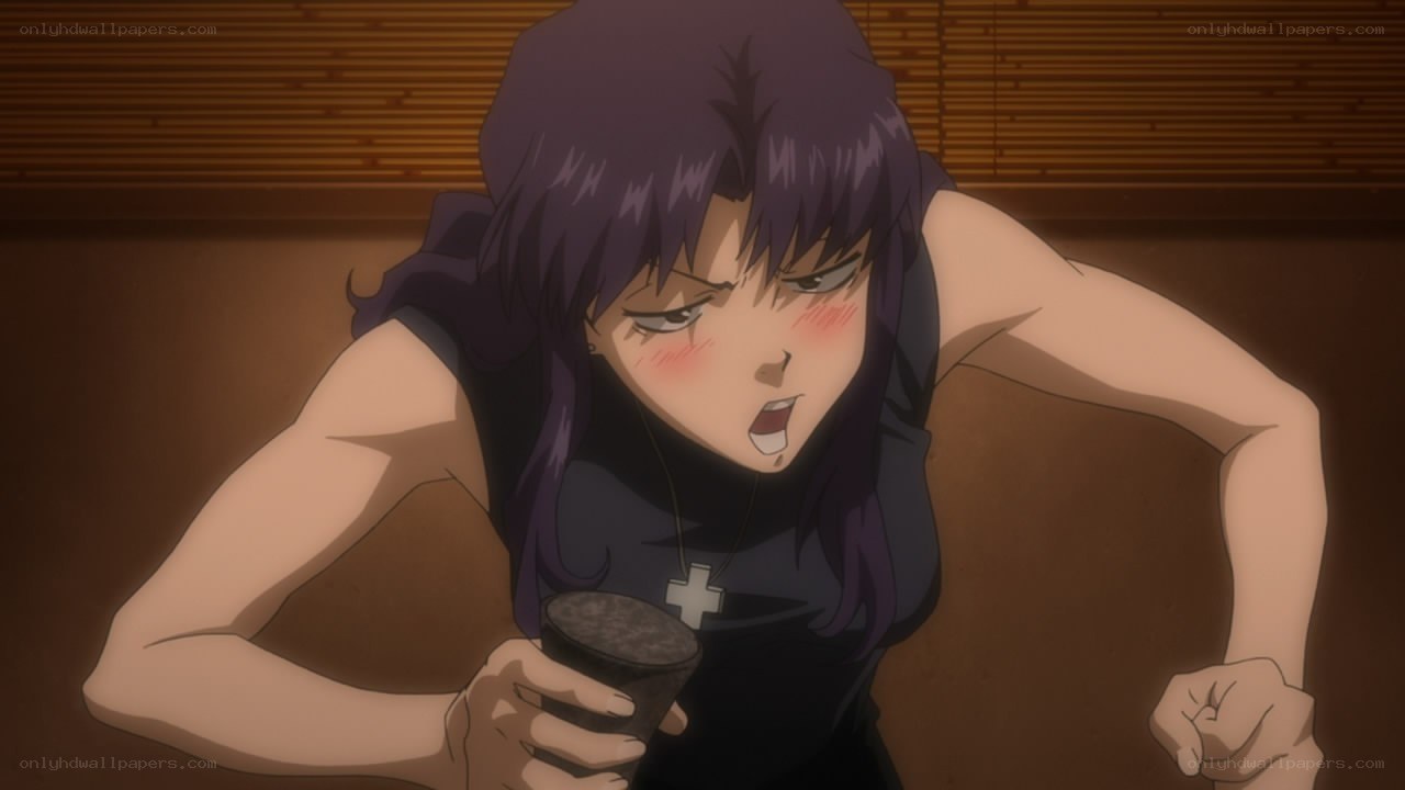 anime character drinking