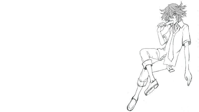 Anime Character Eating Ice Cream — Black, Relaxed
