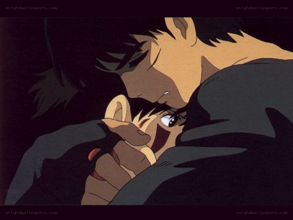 anime character embrace