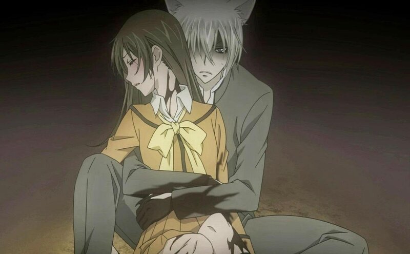 Anime Character Embrace — Gray