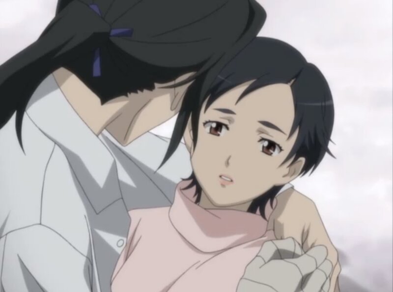 Anime Character Embrace — White