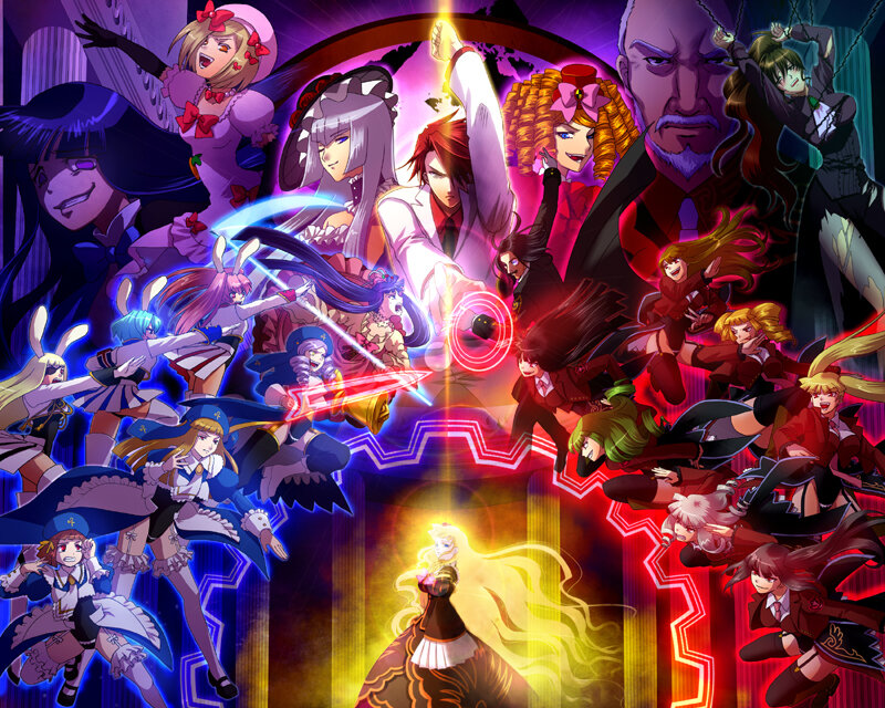 Anime character ensemble battle
