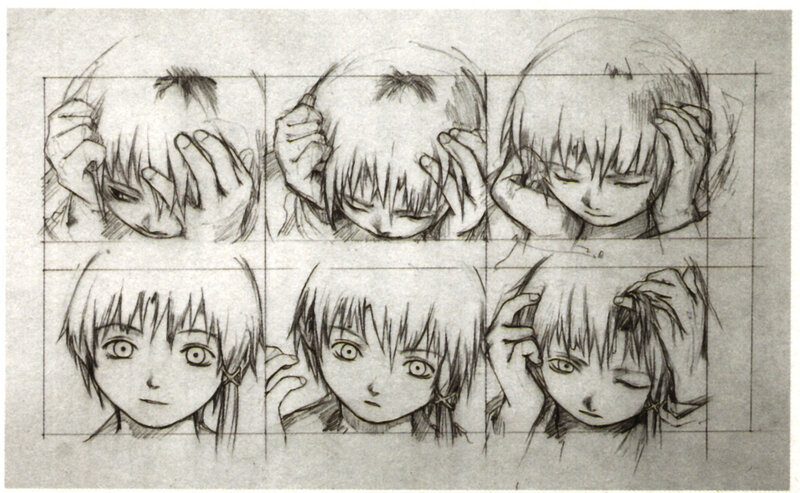 anime character expression study