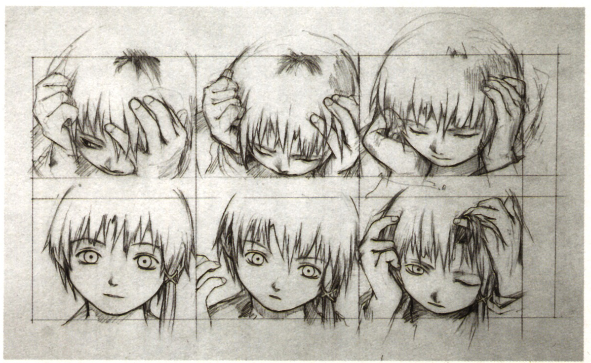 anime character expression study