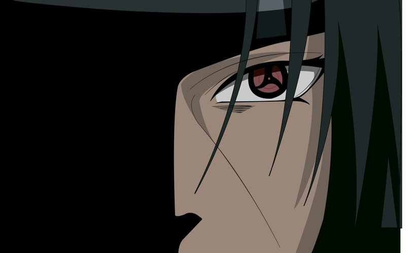 Anime Character Eye — Black, Dramatic, Manga