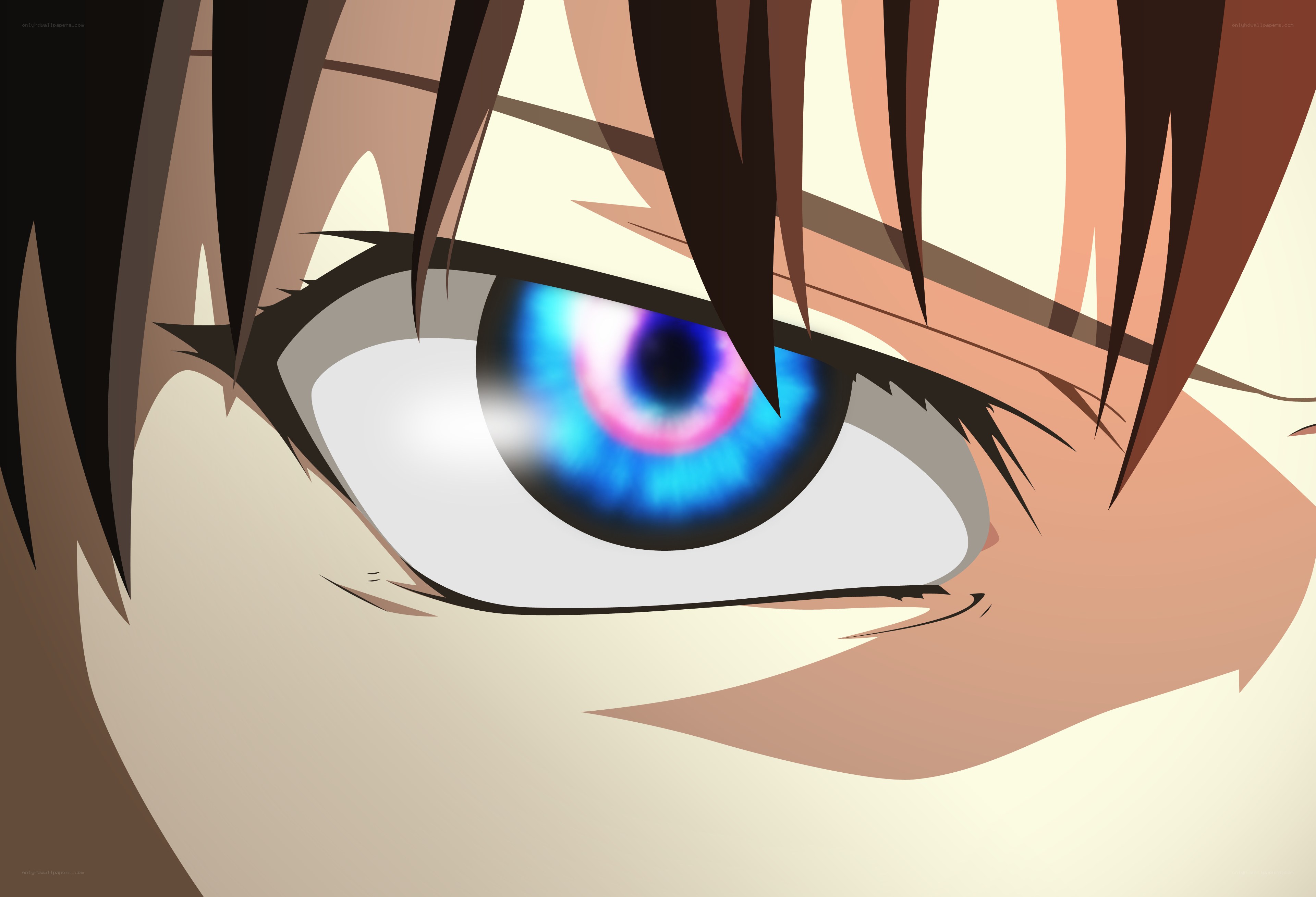 anime character eye close-up
