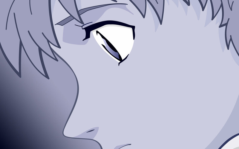 anime character eye close-up