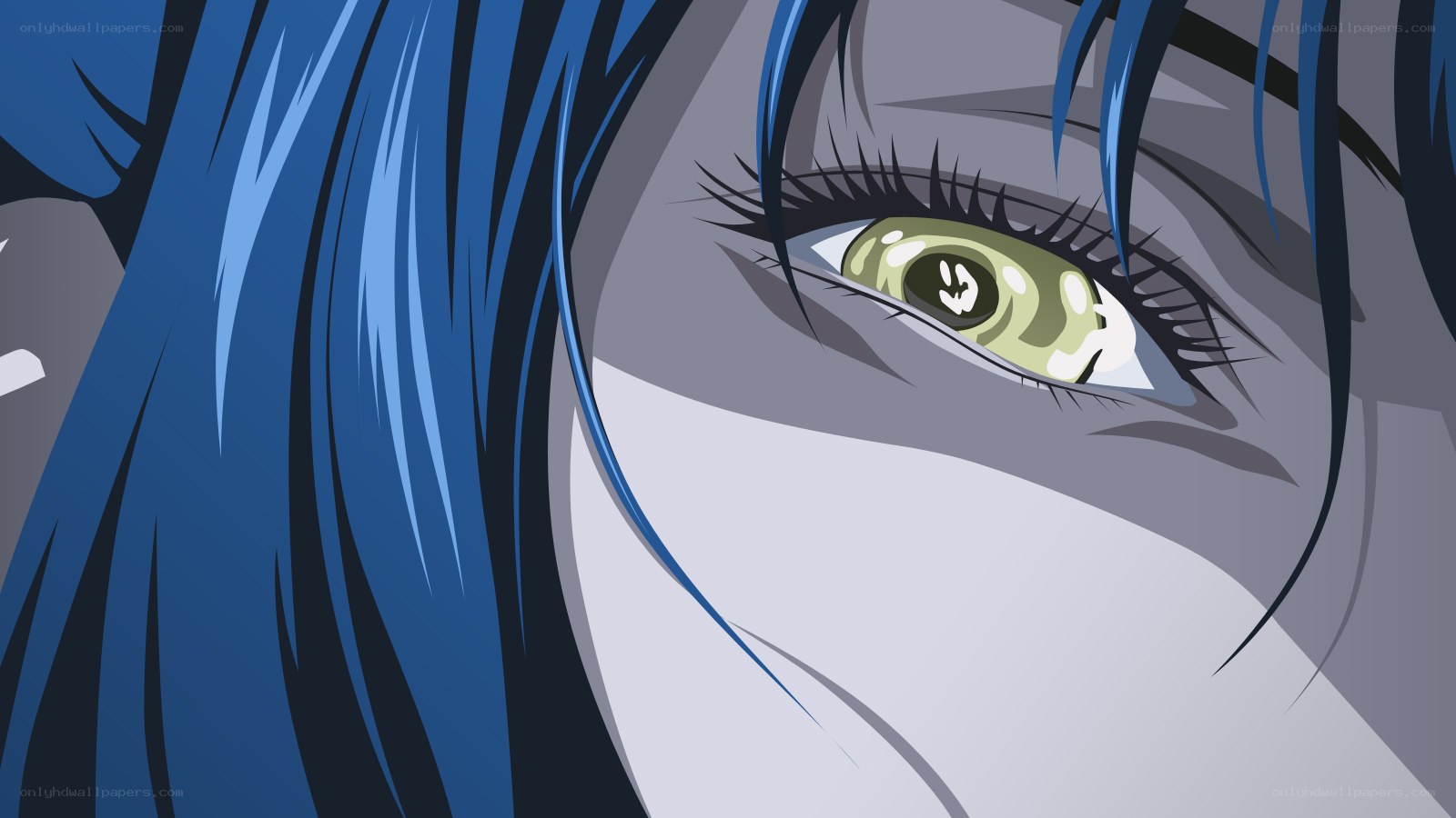anime character eye close-up