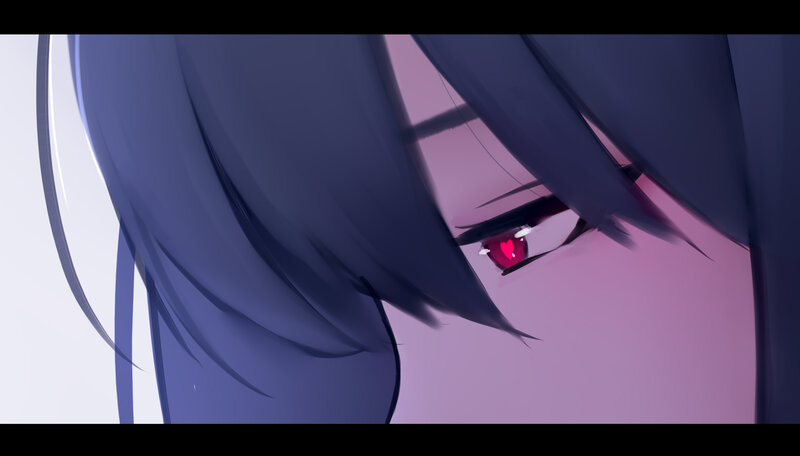 Anime Character Eye — Purple, Dramatic