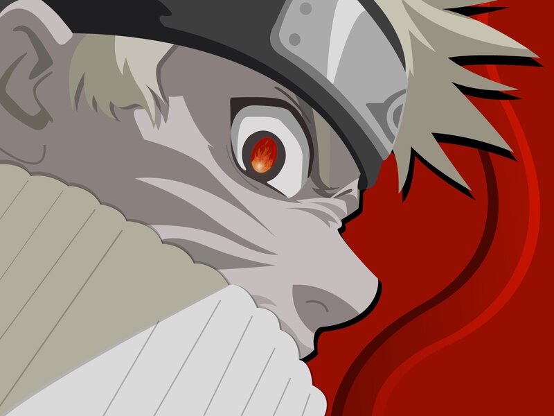 Anime Character Eye — Red, Intense