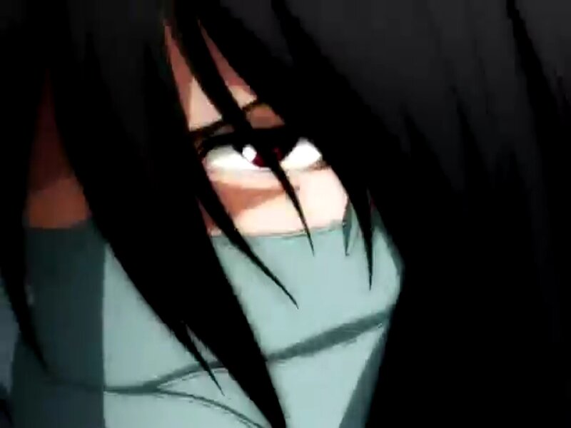 Anime Character Eyes — Black, Dramatic, Hair